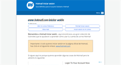 Desktop Screenshot of hotmailiniciarsesion.net